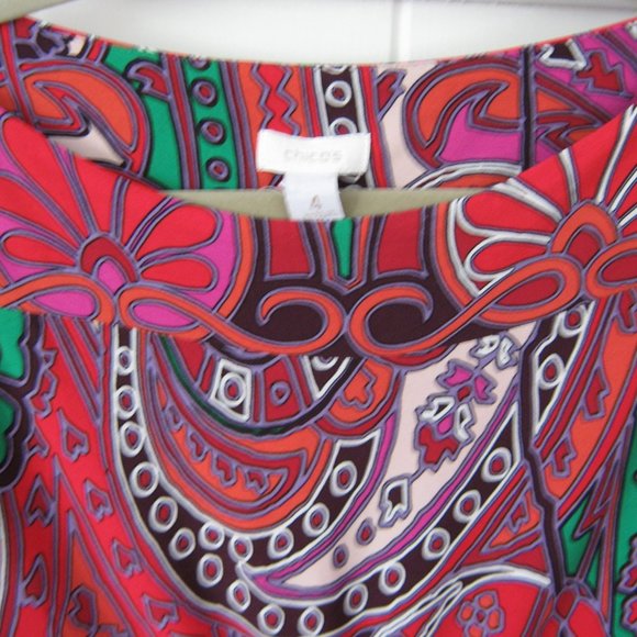 Colourful Chicos Sheath Dress - Picture 2 of 3